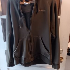 Columbia Dark Green Fleece Jacket